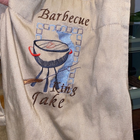 Khaki Grilling Chef Apron - BBQ King Jake - Picture 3 of 12